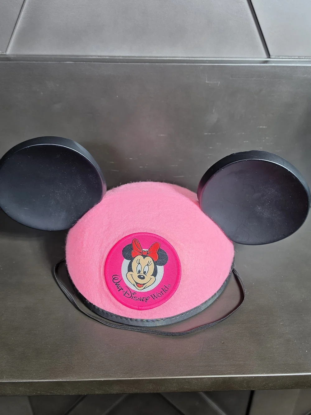 Walt Disney World Minnie Mouse Pink Ears Youth Hat Disney Parks Embroider GRACE
